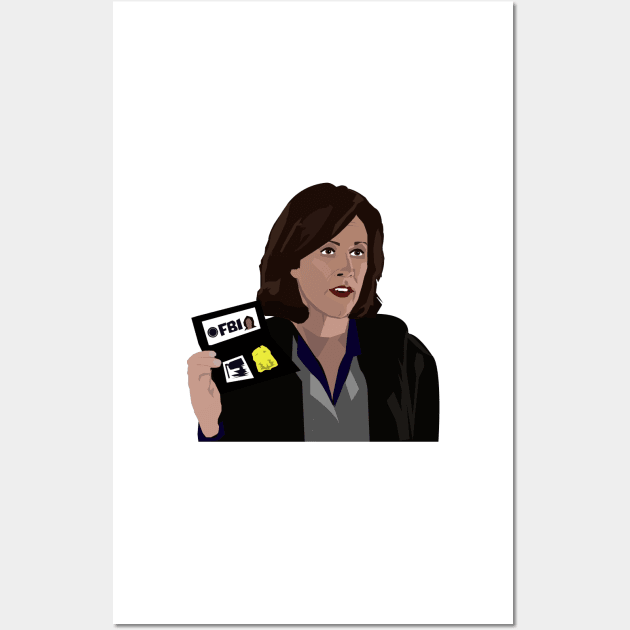 Agent Monica reyes FBI Wall Art by Luckythelab